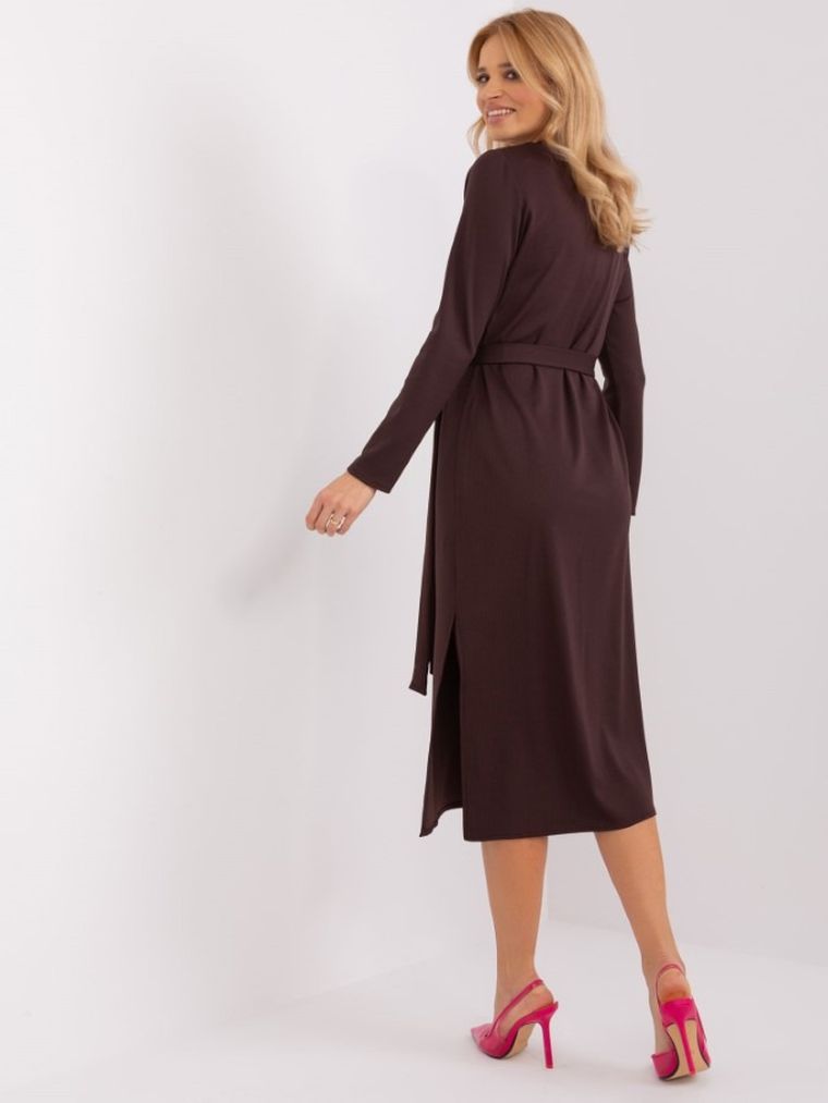 Sukienka damska, brązowa, Lakerta