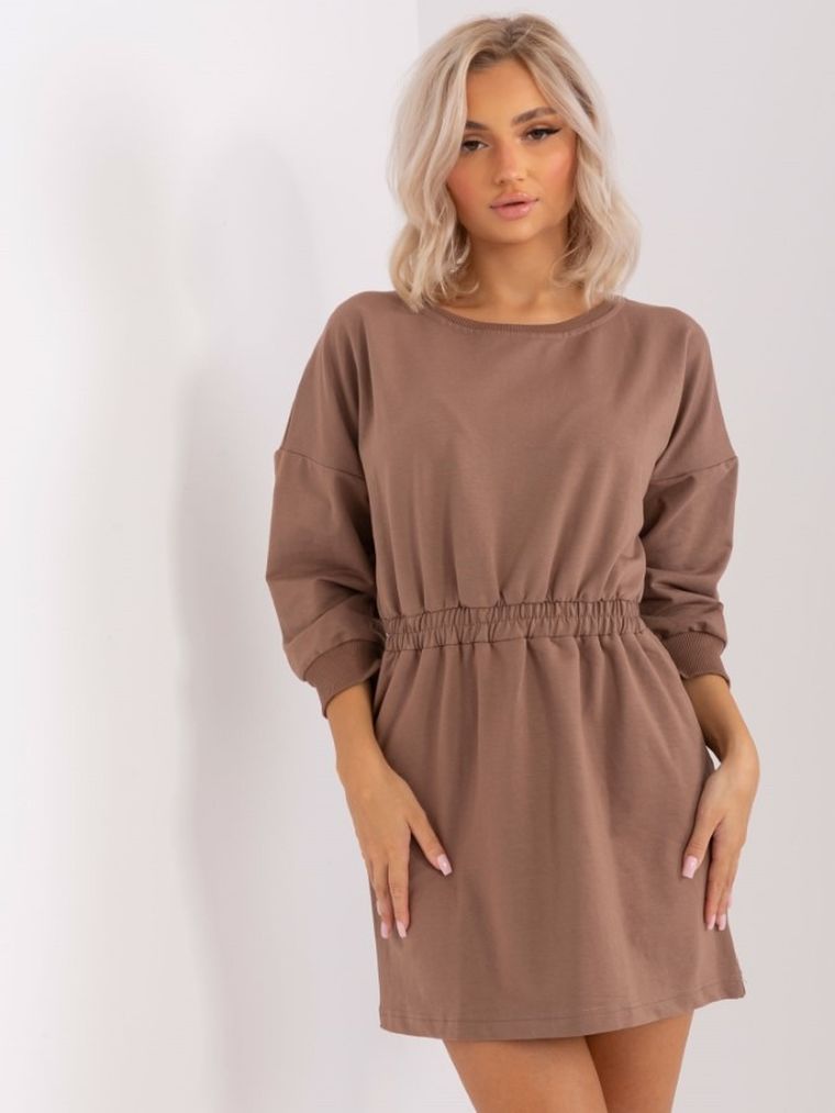 Sukienka damska, brązowa, Lily Rose