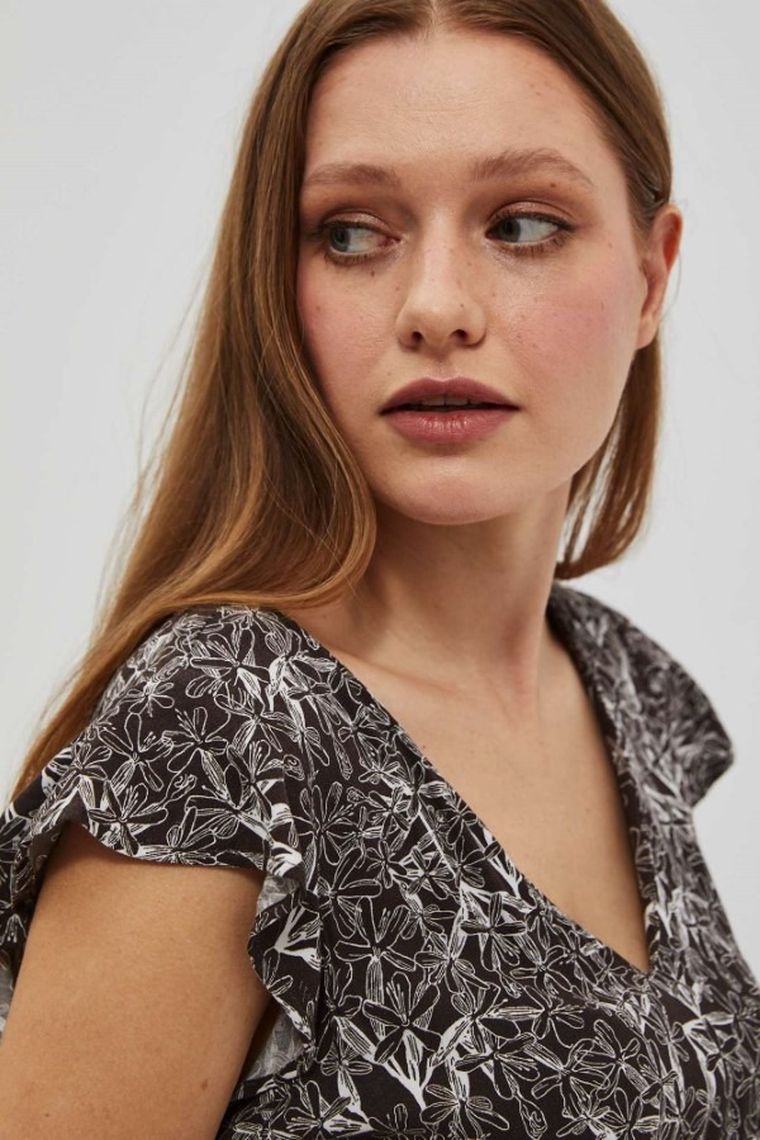 Sukienka damska, brązowa, Moodo