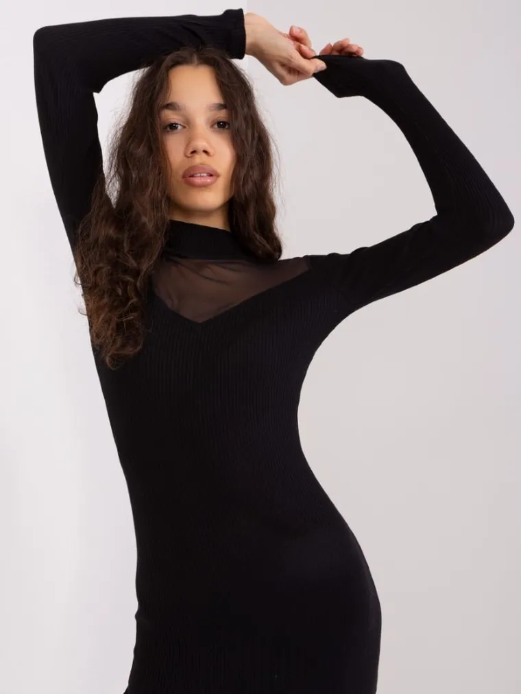 Sukienka damska, czarna, Basic Feel Good