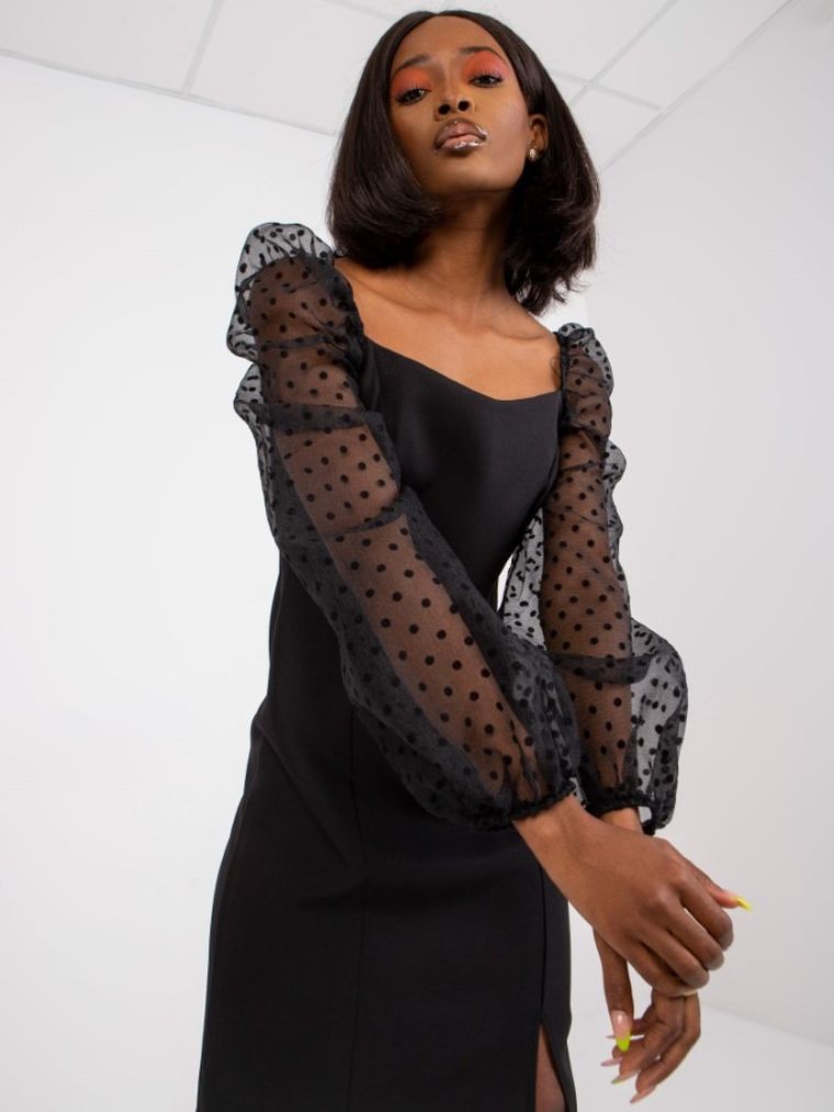 Sukienka damska, czarna, Lakerta