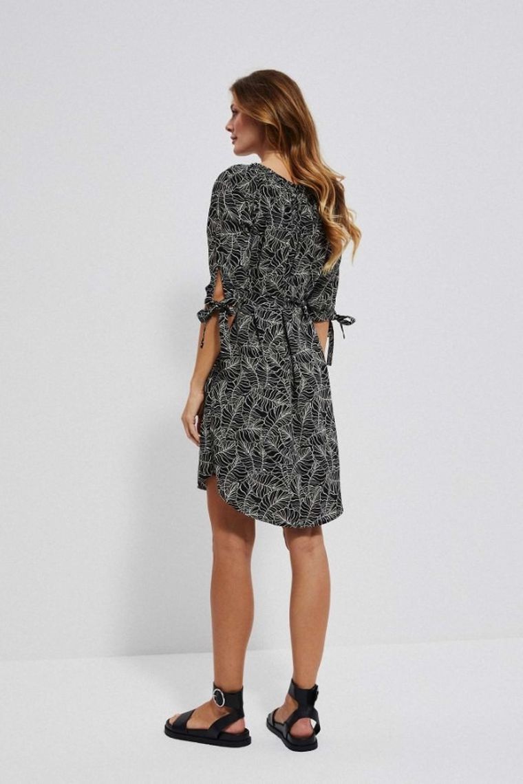 Sukienka damska, czarna, Moodo