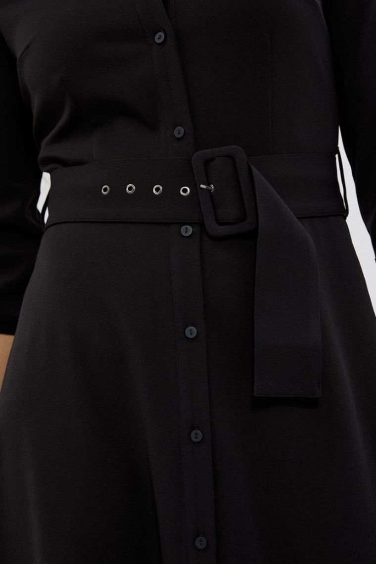 Sukienka damska, czarna, Moodo