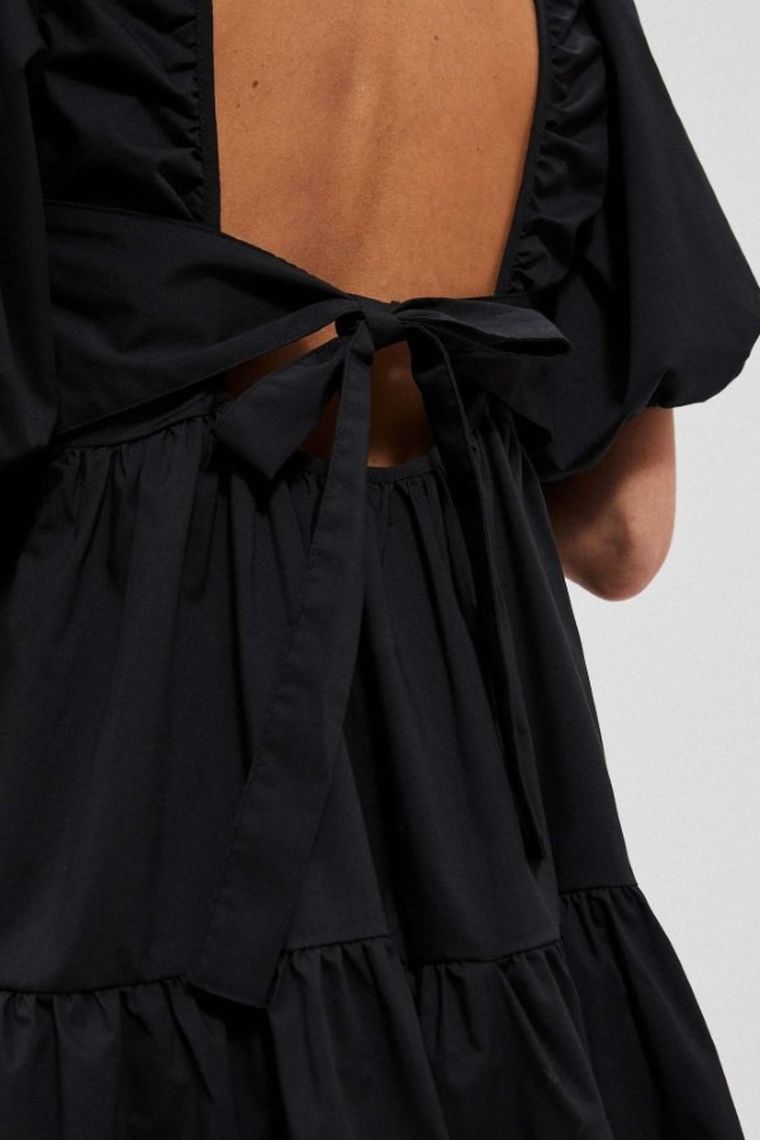 Sukienka damska, czarna, Moodo