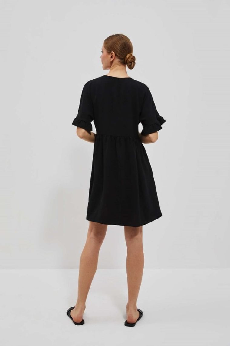 Sukienka damska, czarna, Moodo