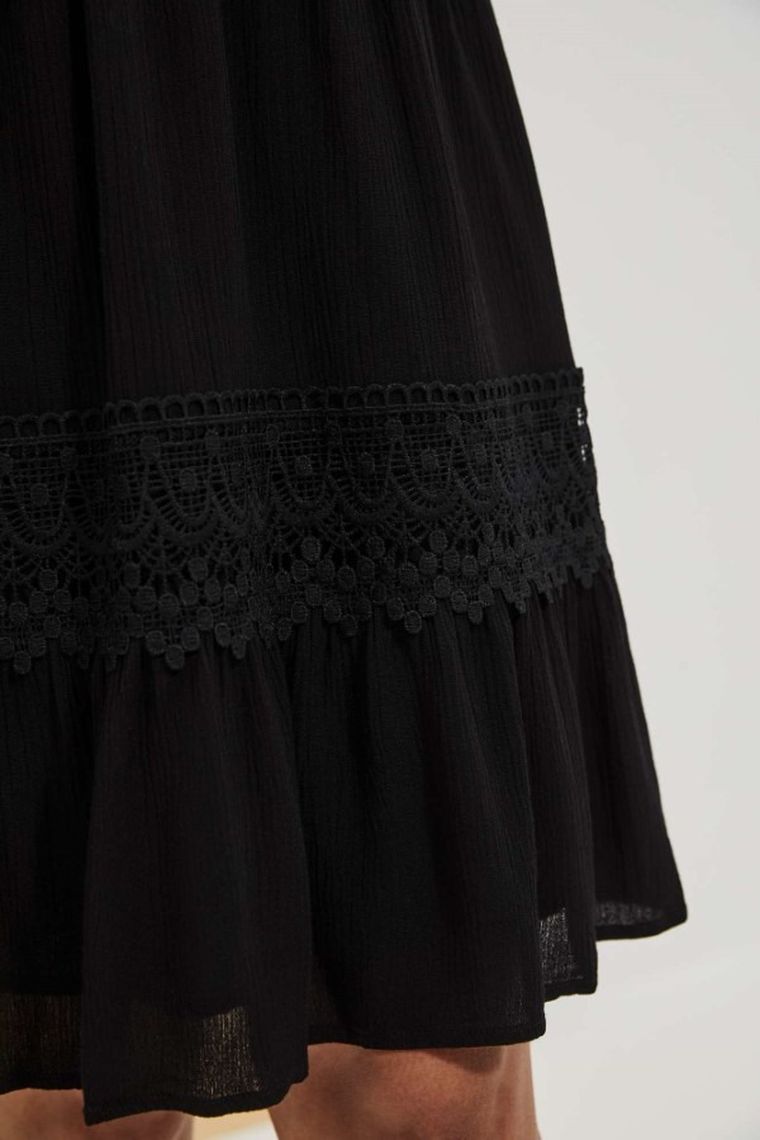 Sukienka damska, czarna, Moodo