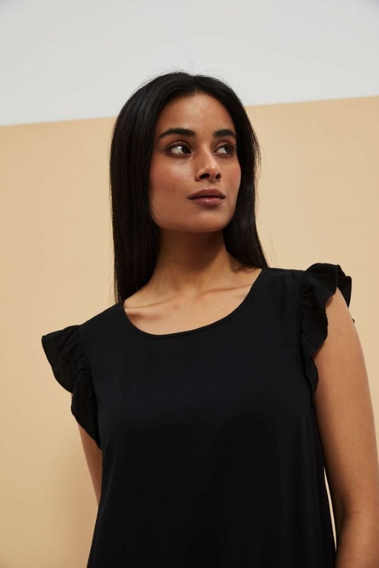 Sukienka damska, czarna, Moodo