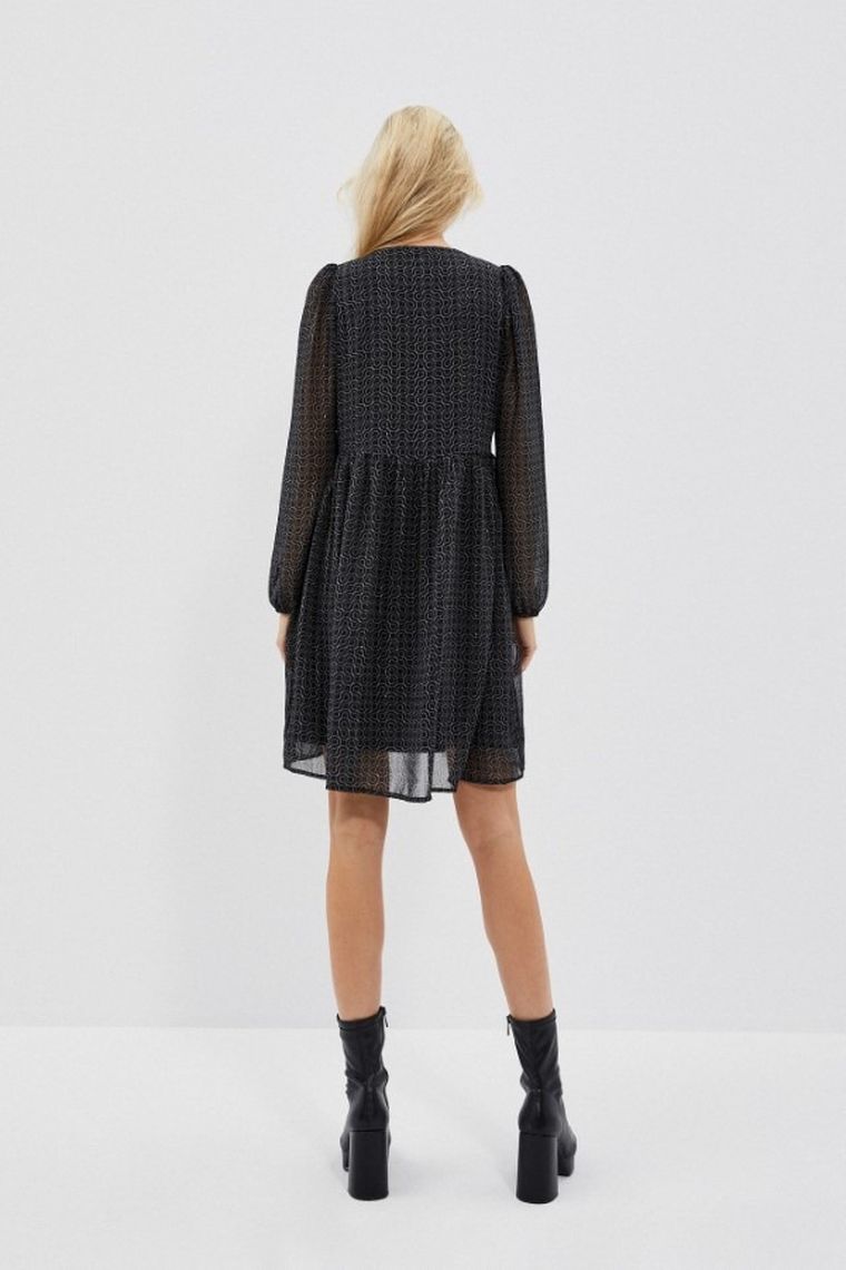 Sukienka damska, czarna, Moodo