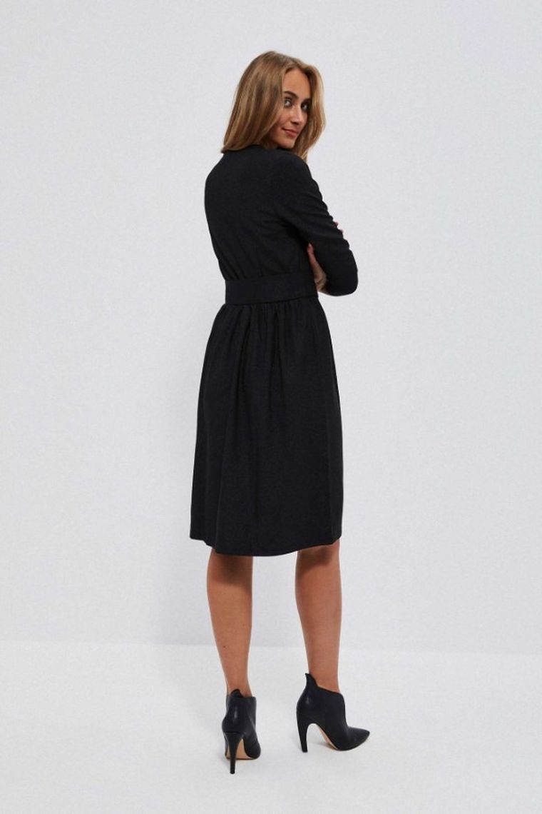 Sukienka damska, czarna, Moodo