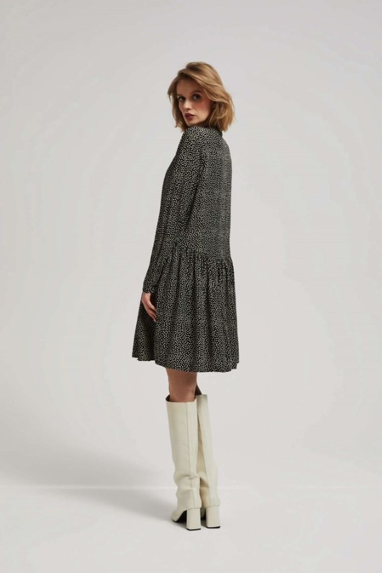 Sukienka damska, czarna, Moodo