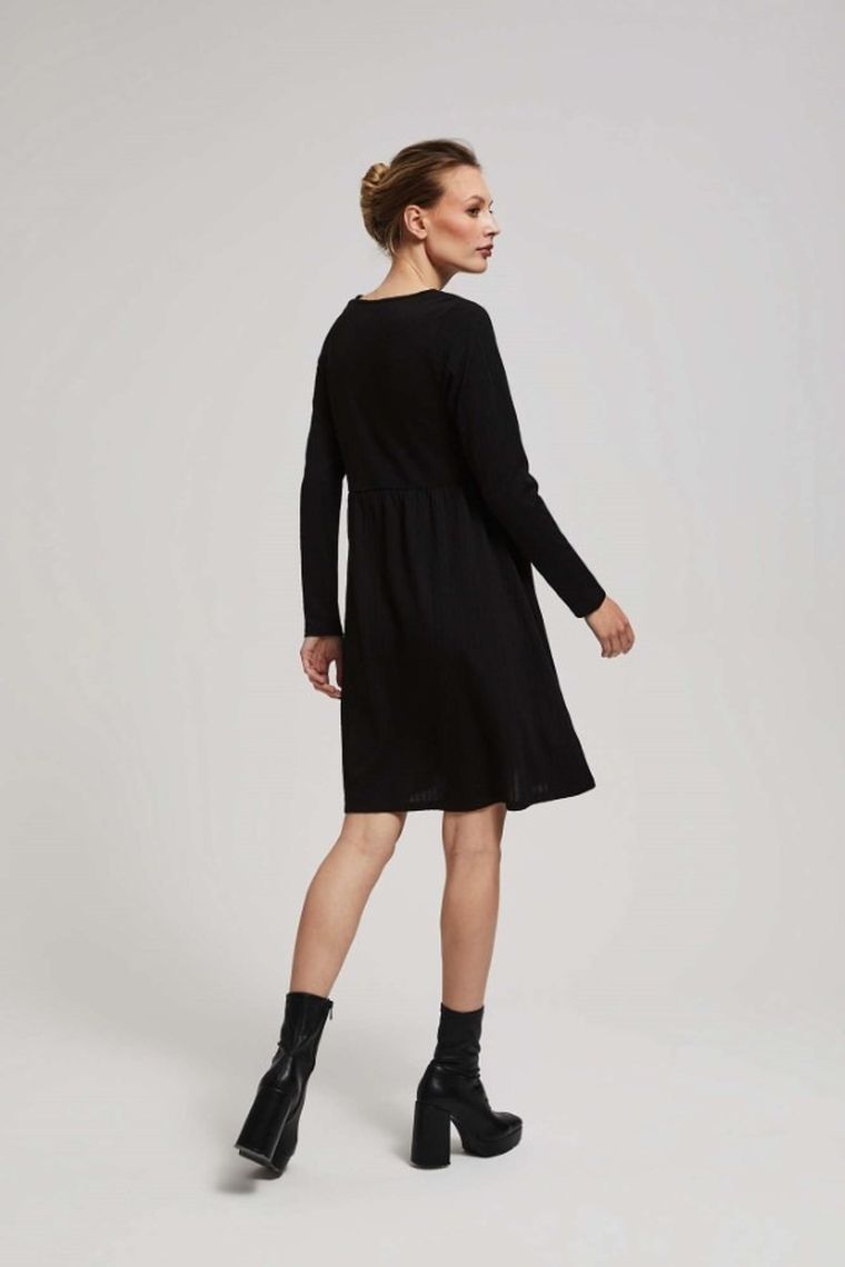 Sukienka damska, czarna, Moodo