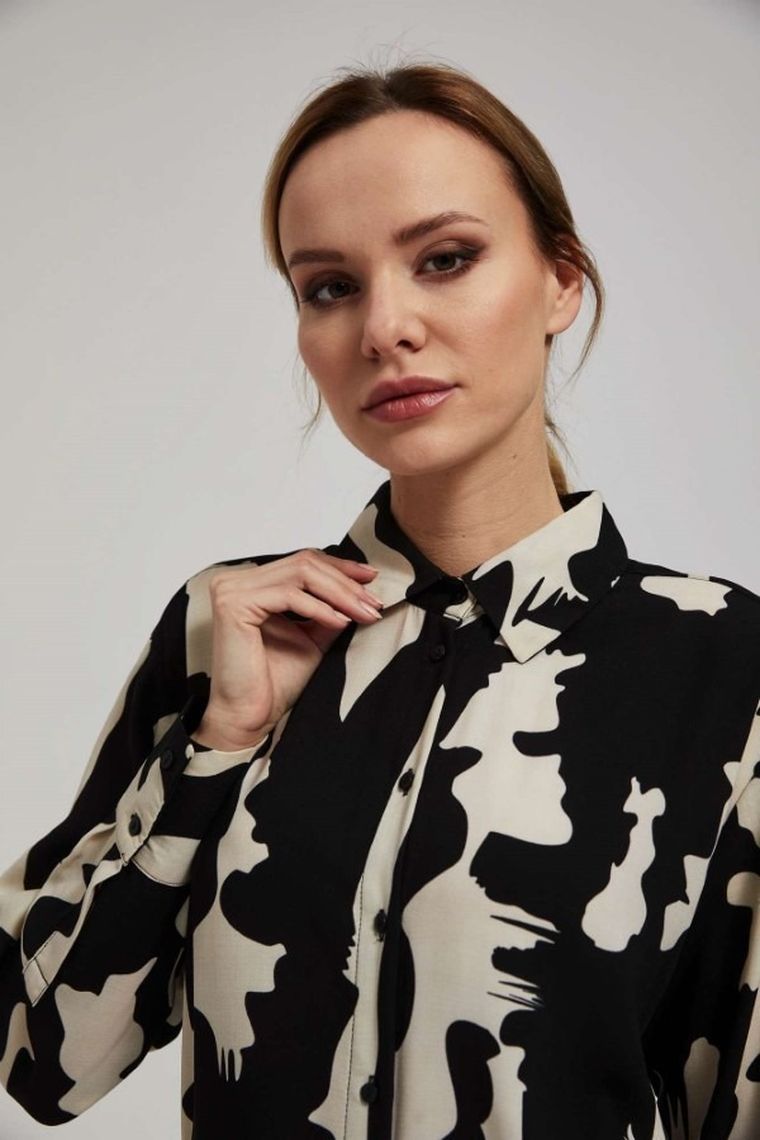 Sukienka damska, czarna, Moodo