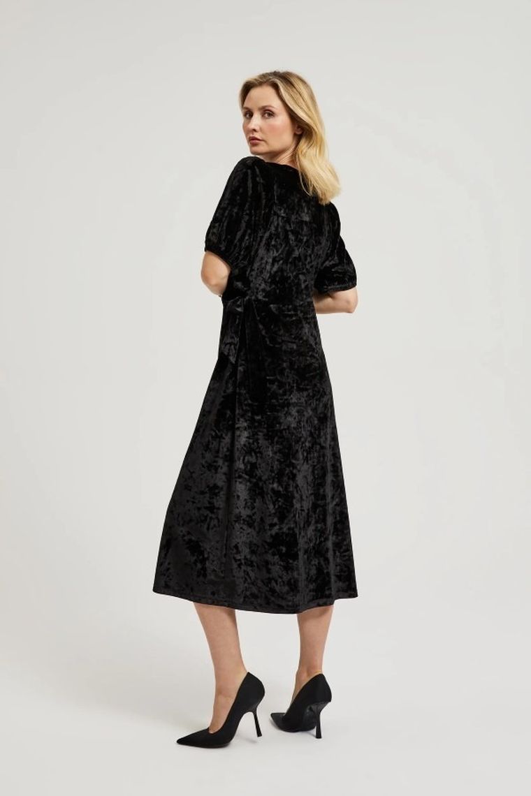 Sukienka damska, czarna, Moodo