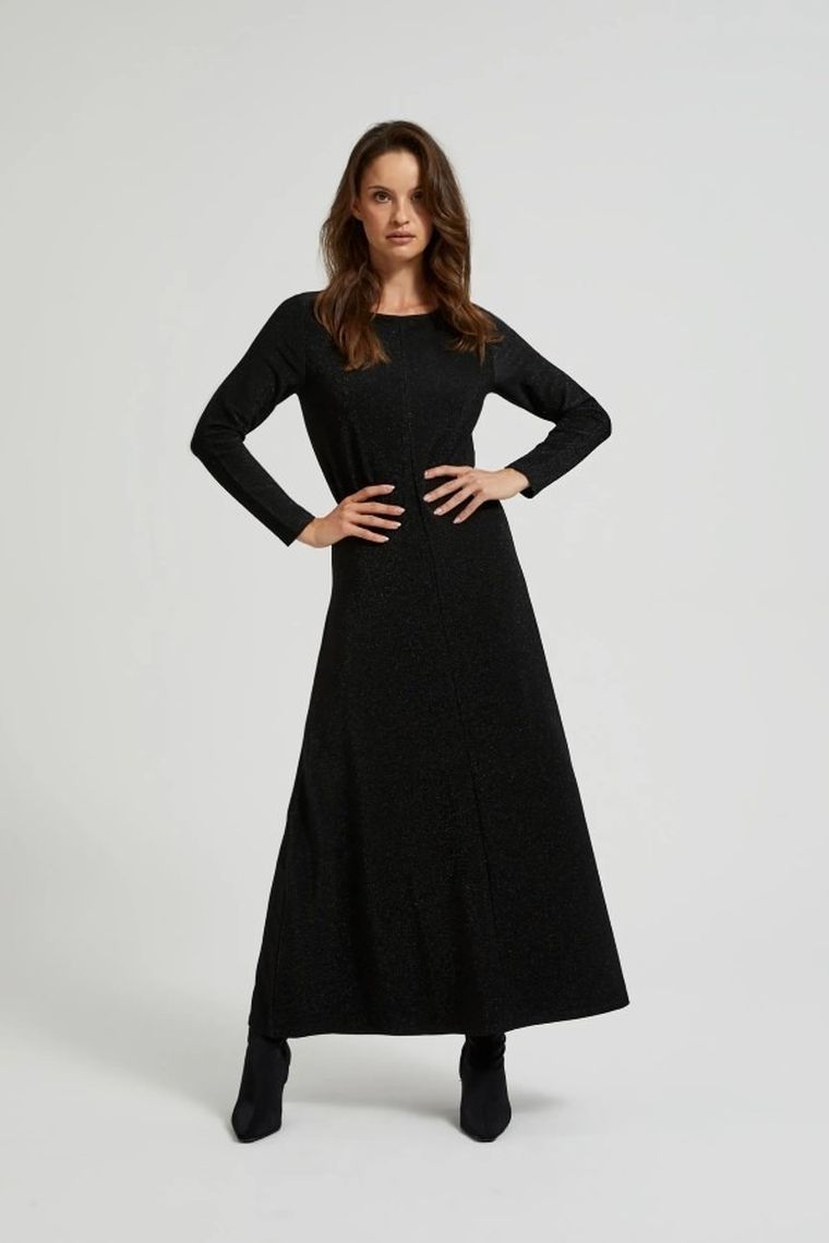 Sukienka damska, czarna, Moodo