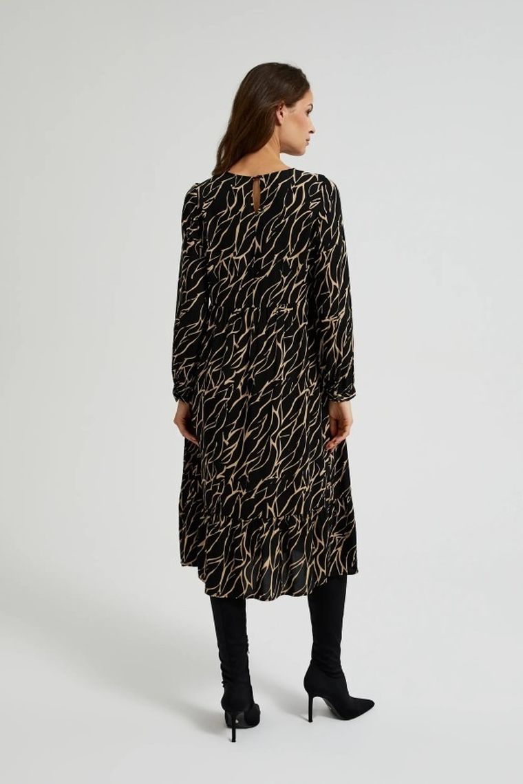 Sukienka damska, czarna, Moodo