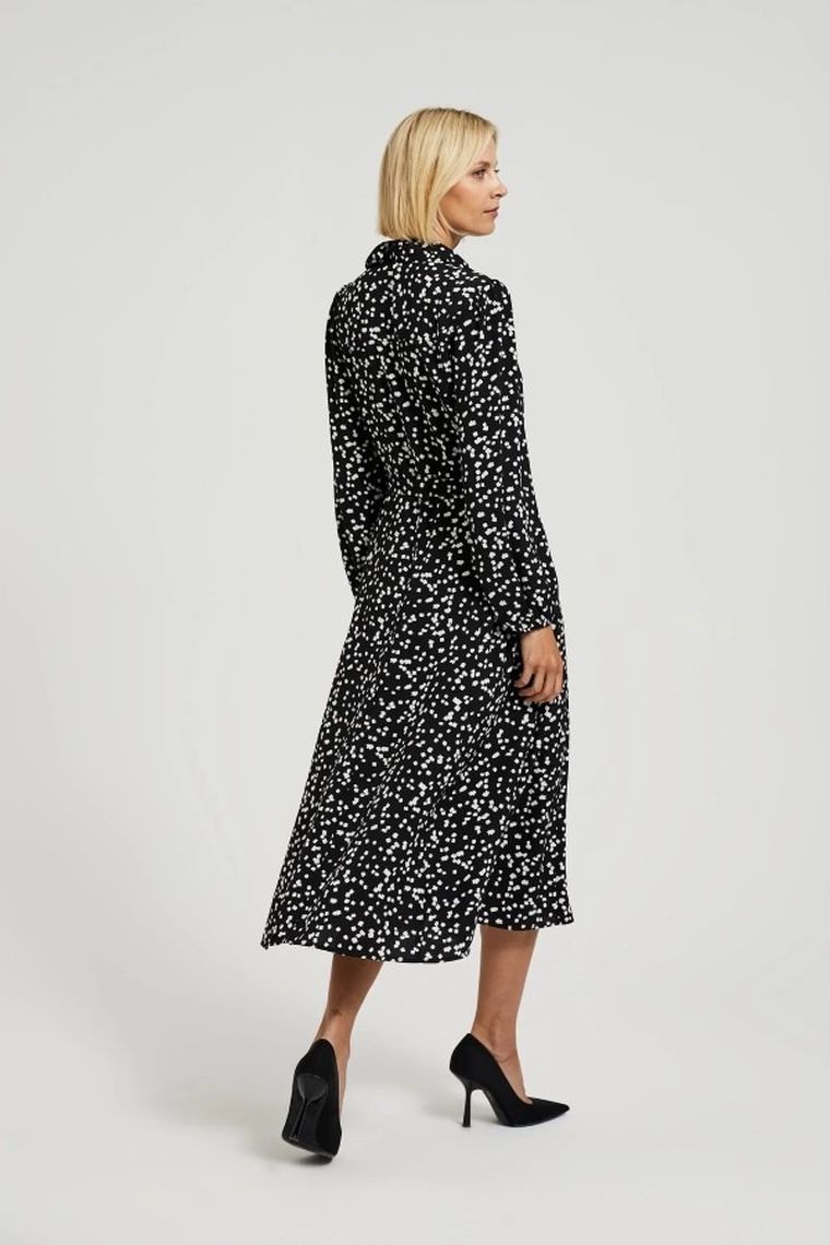 Sukienka damska, czarna, Moodo