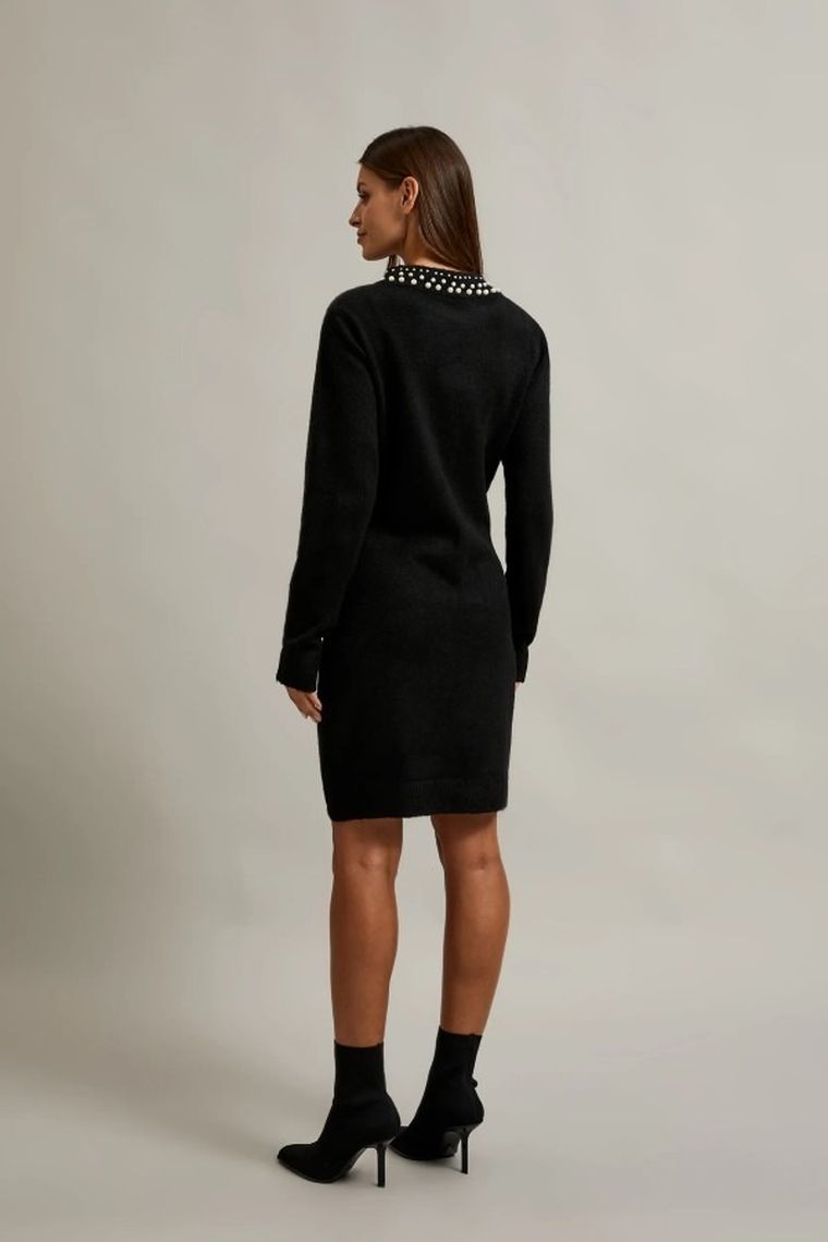 Sukienka damska, czarna, Moodo