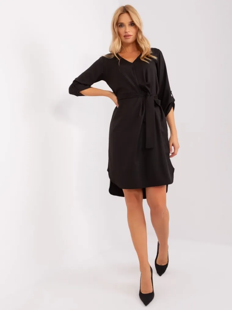 Sukienka damska, czarna, Rue Paris