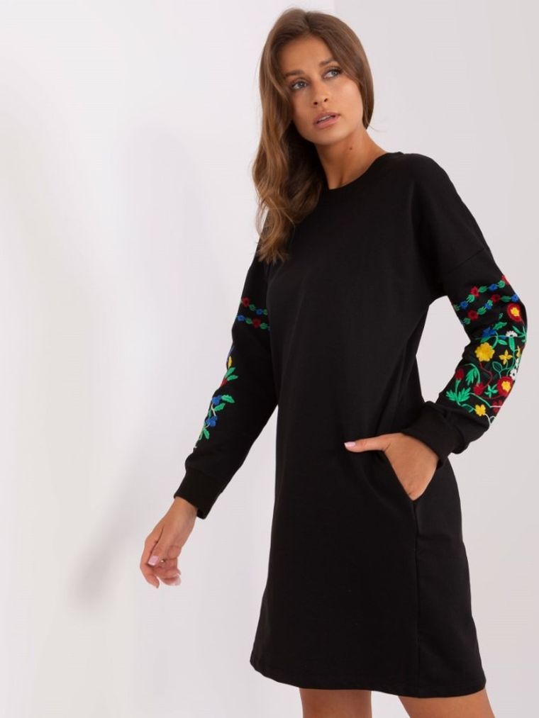 Sukienka damska, czarna, Rue Paris