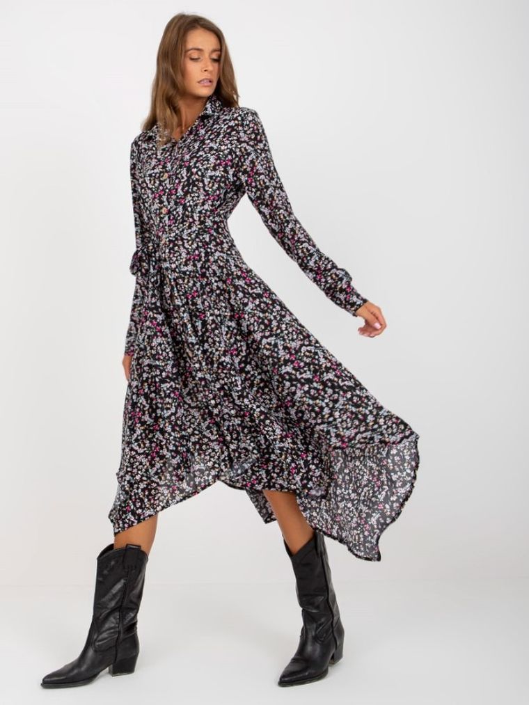 Sukienka damska, czarna, Rue Paris