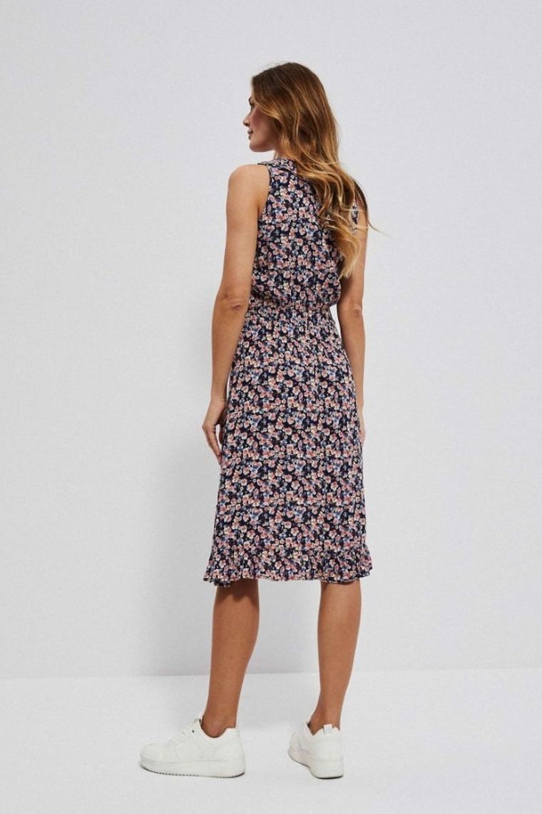 Sukienka damska, granatowa, Moodo