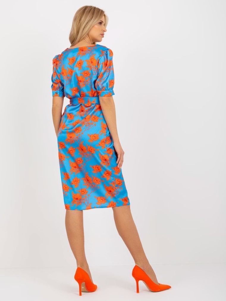 Sukienka damska, niebieska, Lakerta