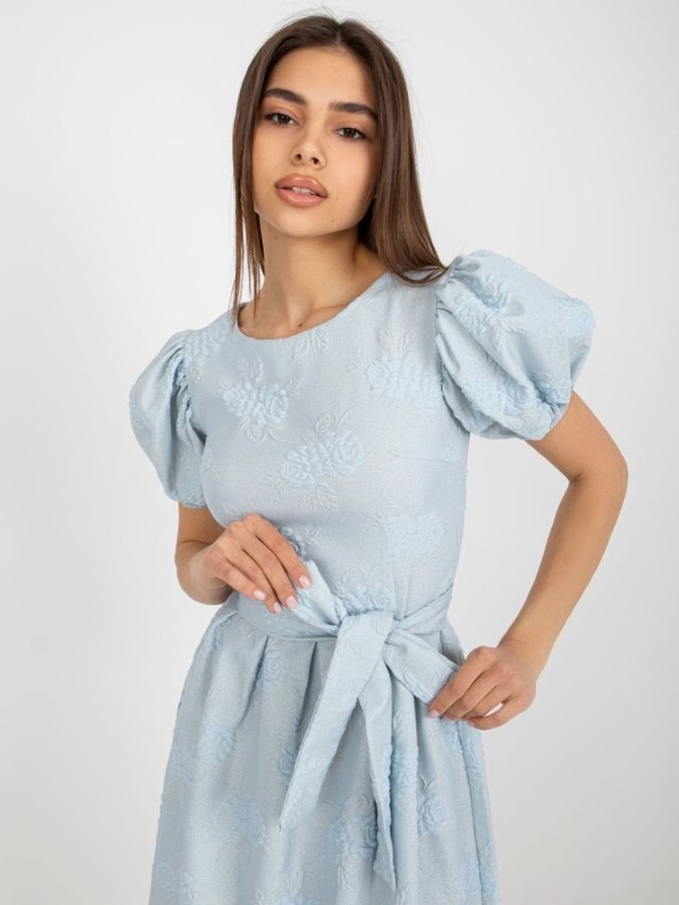 Sukienka damska, niebieska, Lakerta