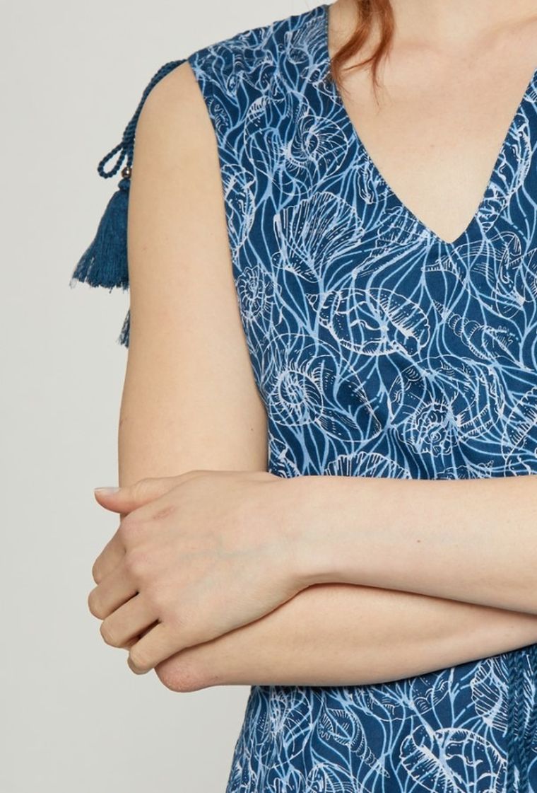 Sukienka damska, niebieska, Monnari