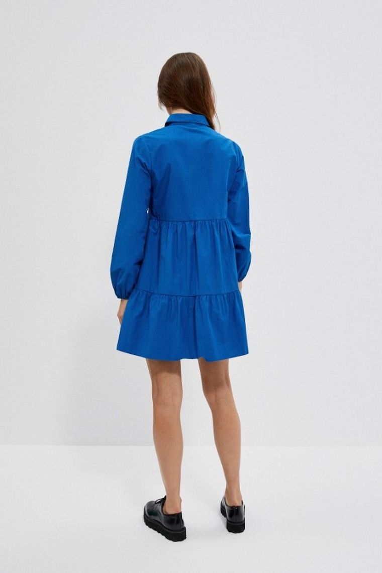 Sukienka damska, niebieska, Moodo