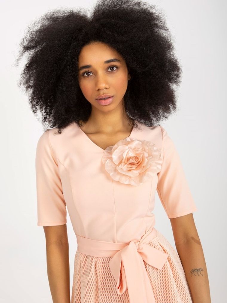 Sukienka damska, pomarańczowa, Lakerta