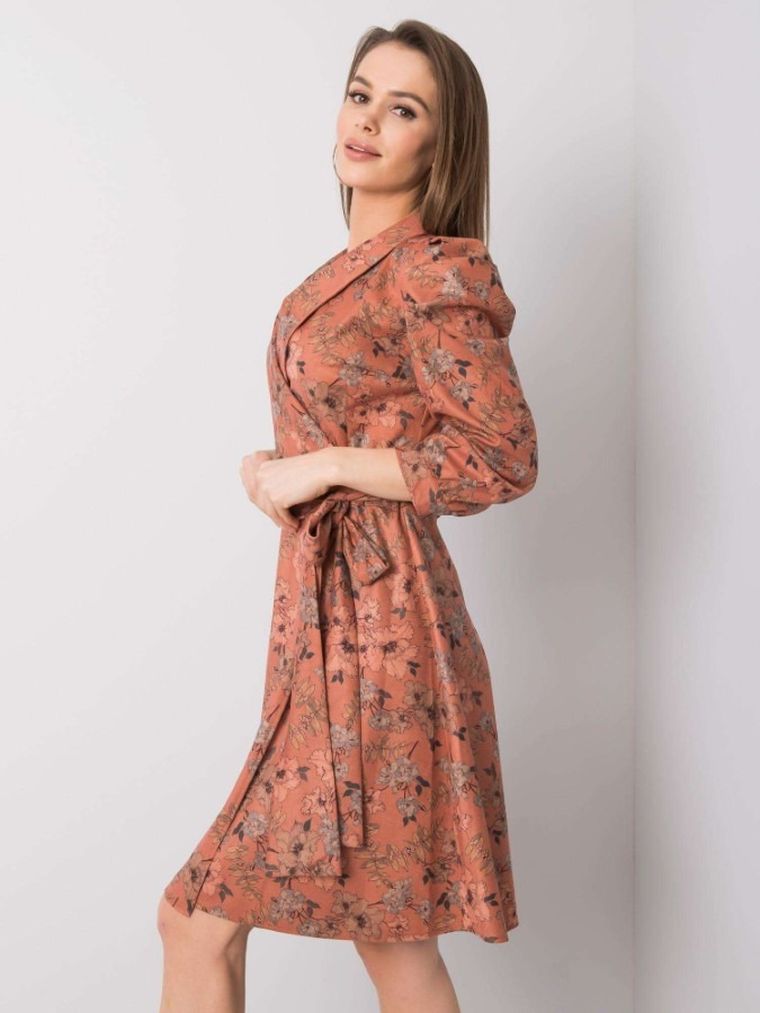 Sukienka damska, pomarańczowa, Lakerta