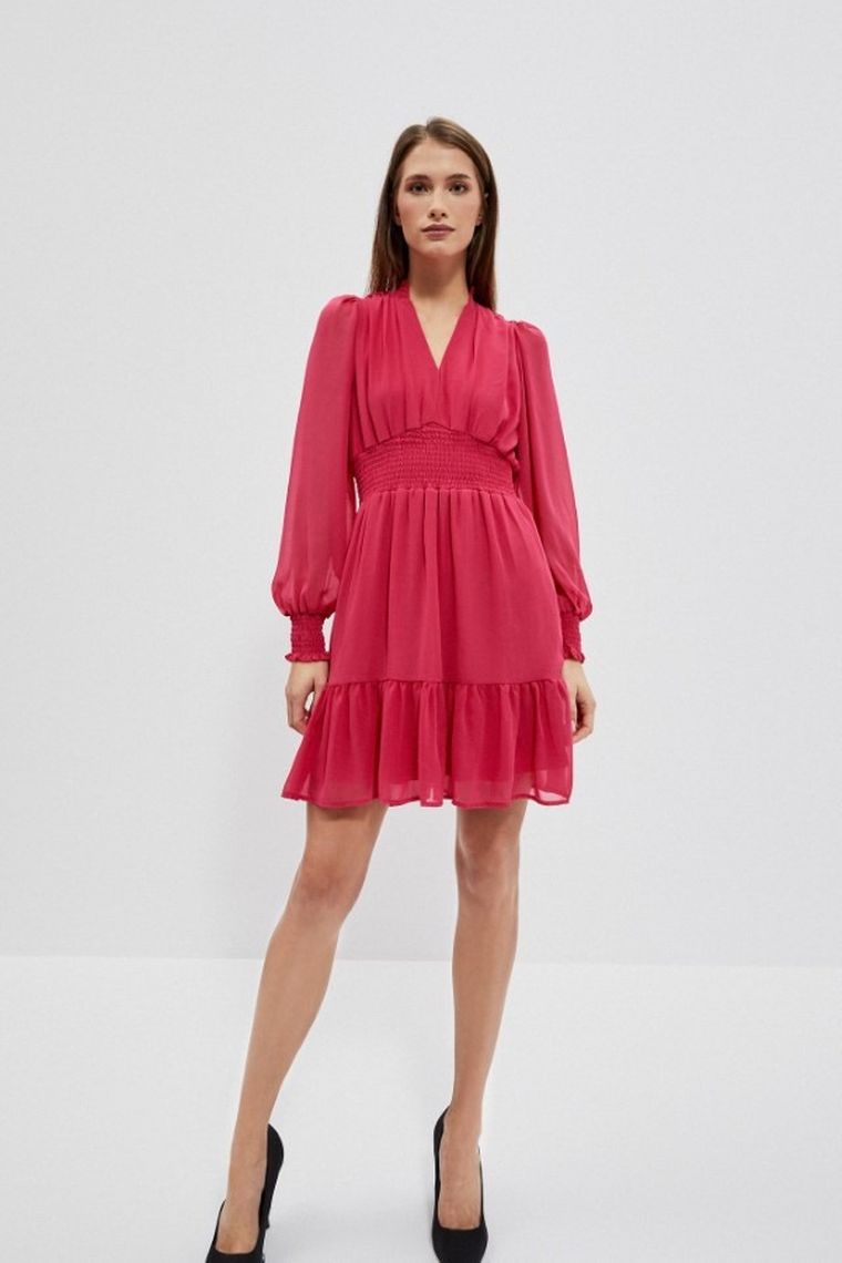 Sukienka damska, różowa, Moodo