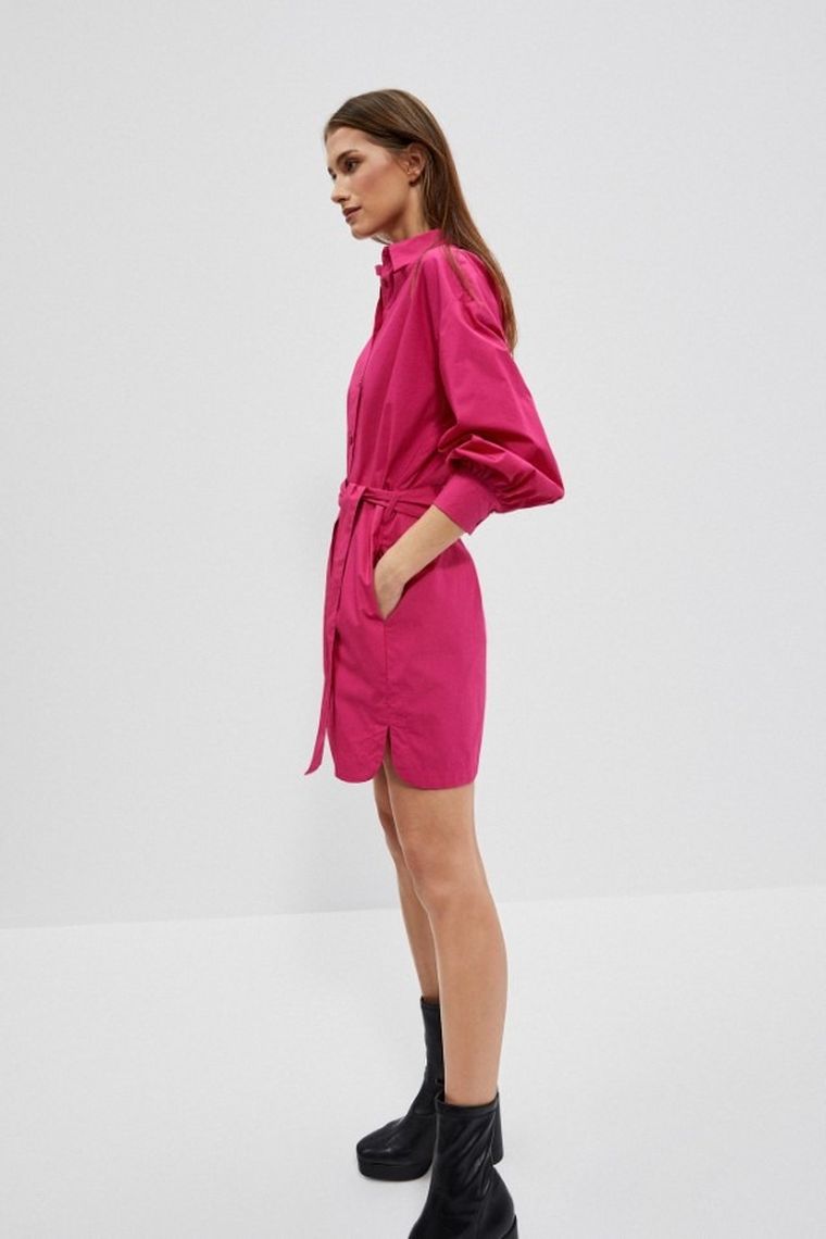 Sukienka damska, różowa, Moodo