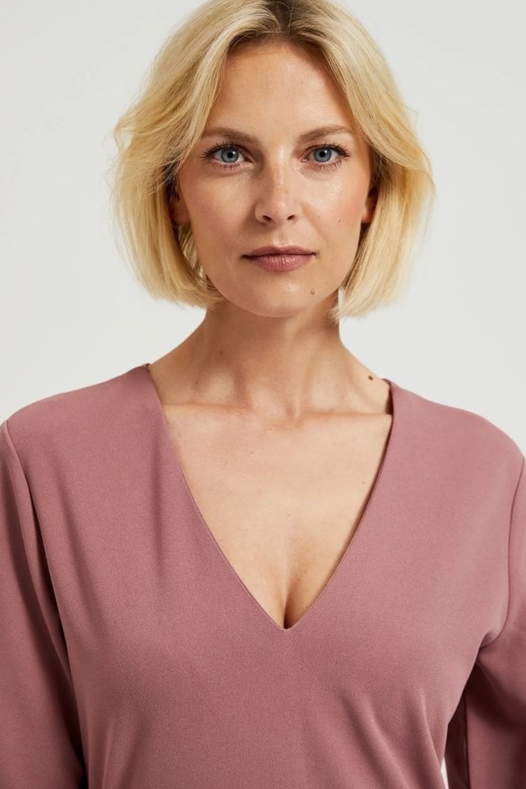 Sukienka damska, różowa, Moodo