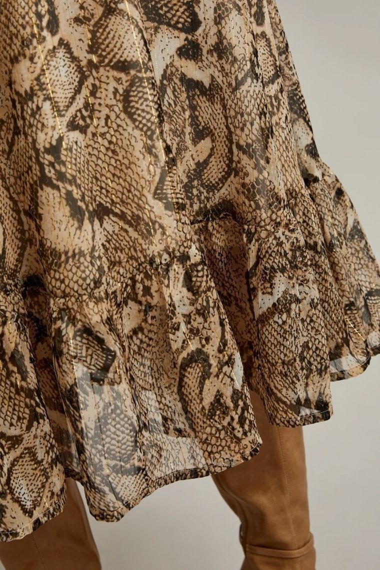 Sukienka damska, szara, Moodo