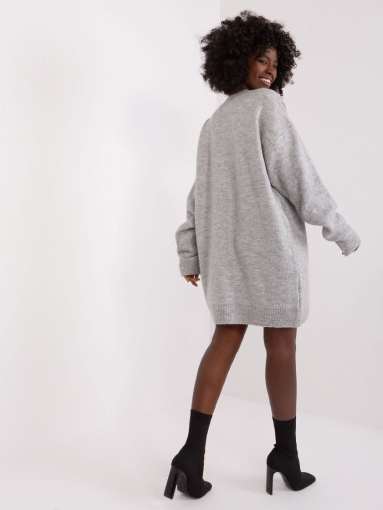 Sukienka damska, szara, Rue Paris