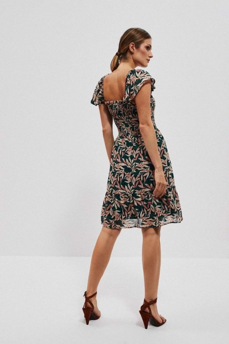 Sukienka damska, zielona, Moodo