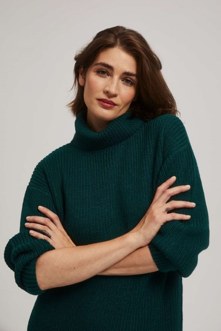 Sukienka damska, zielona, Moodo