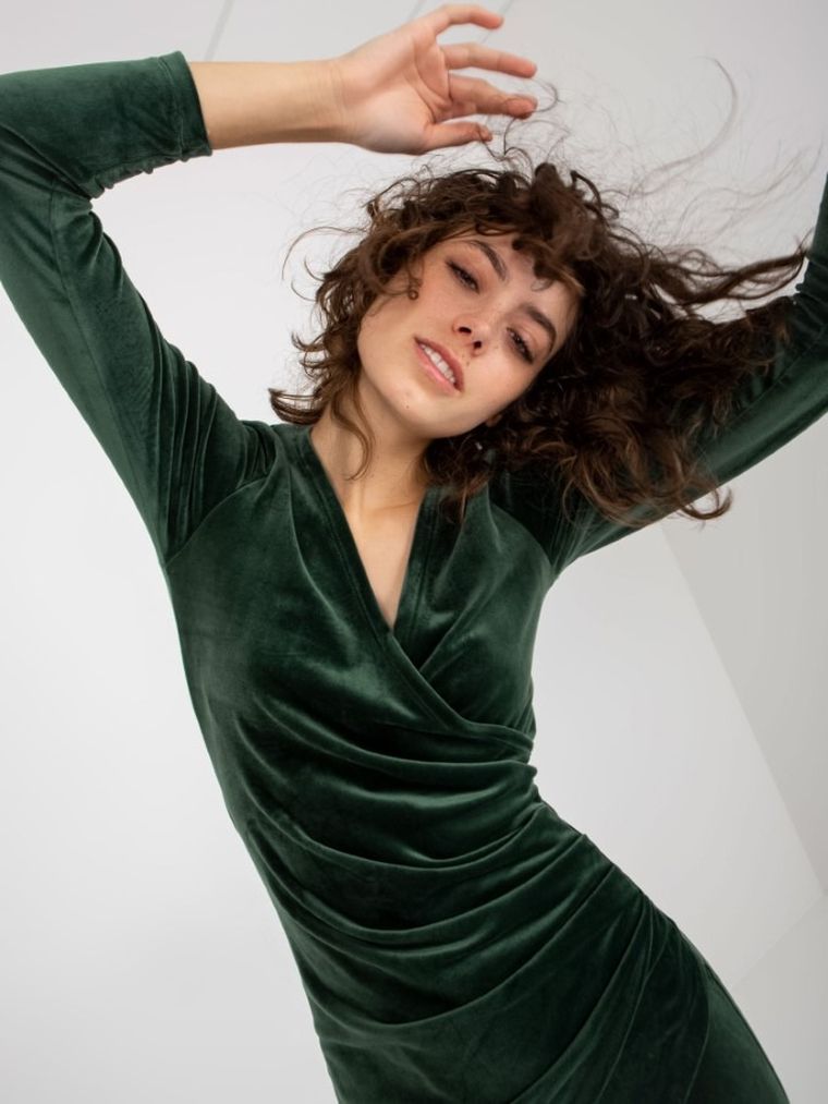 Sukienka damska, zielona, Rue Paris