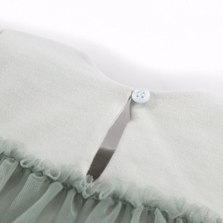 Sukienka dziewczęca z długim rękawem, zielona, Eevi