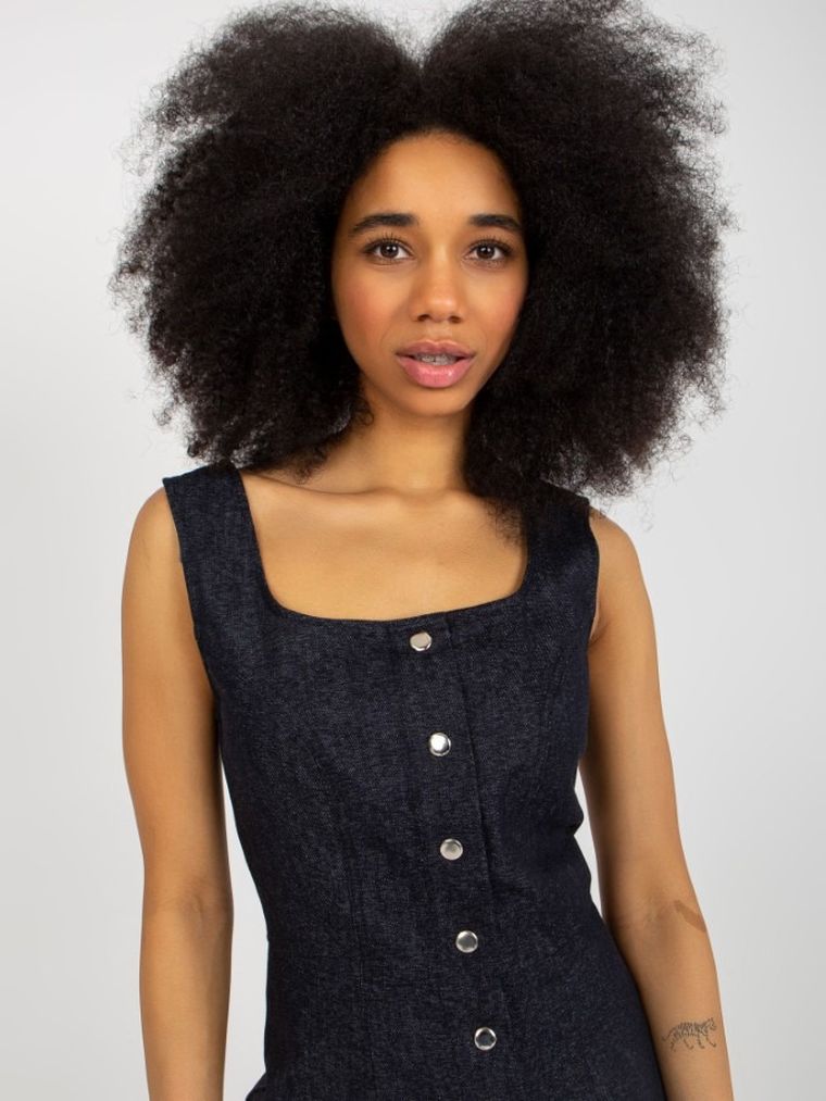 Sukienka jeansowa damska, denim, Lakerta