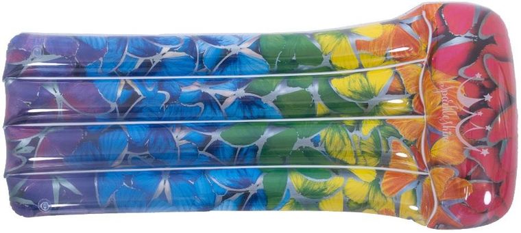 Sun Club, dmuchany materac, motyle, 174-76-25 cm