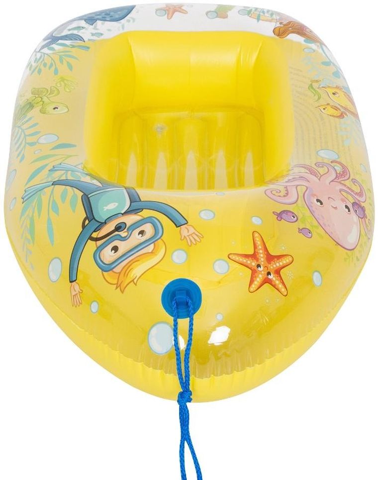 Sun Club, ponton plażowy, żółty, 112-70 cm