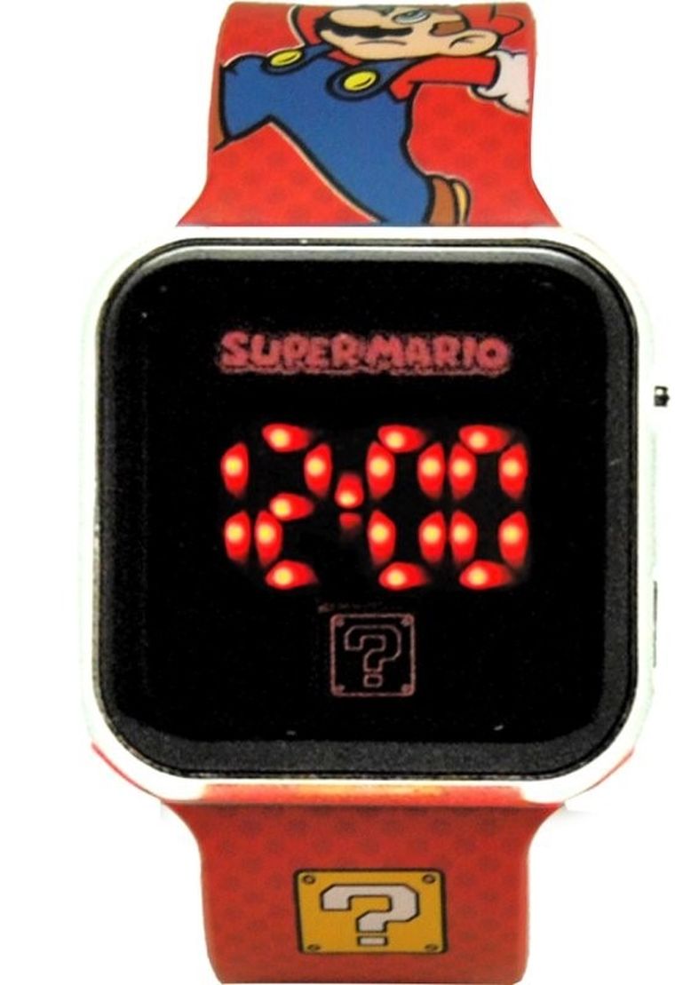 Super Mario, zegarek cyfrowy, LED