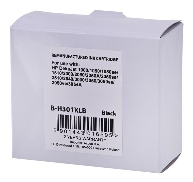 Superbulk Tusz Do Drukarki Hp B-h301xlbk, zamiennik Hp 301xl Ch563, Standard Czarny