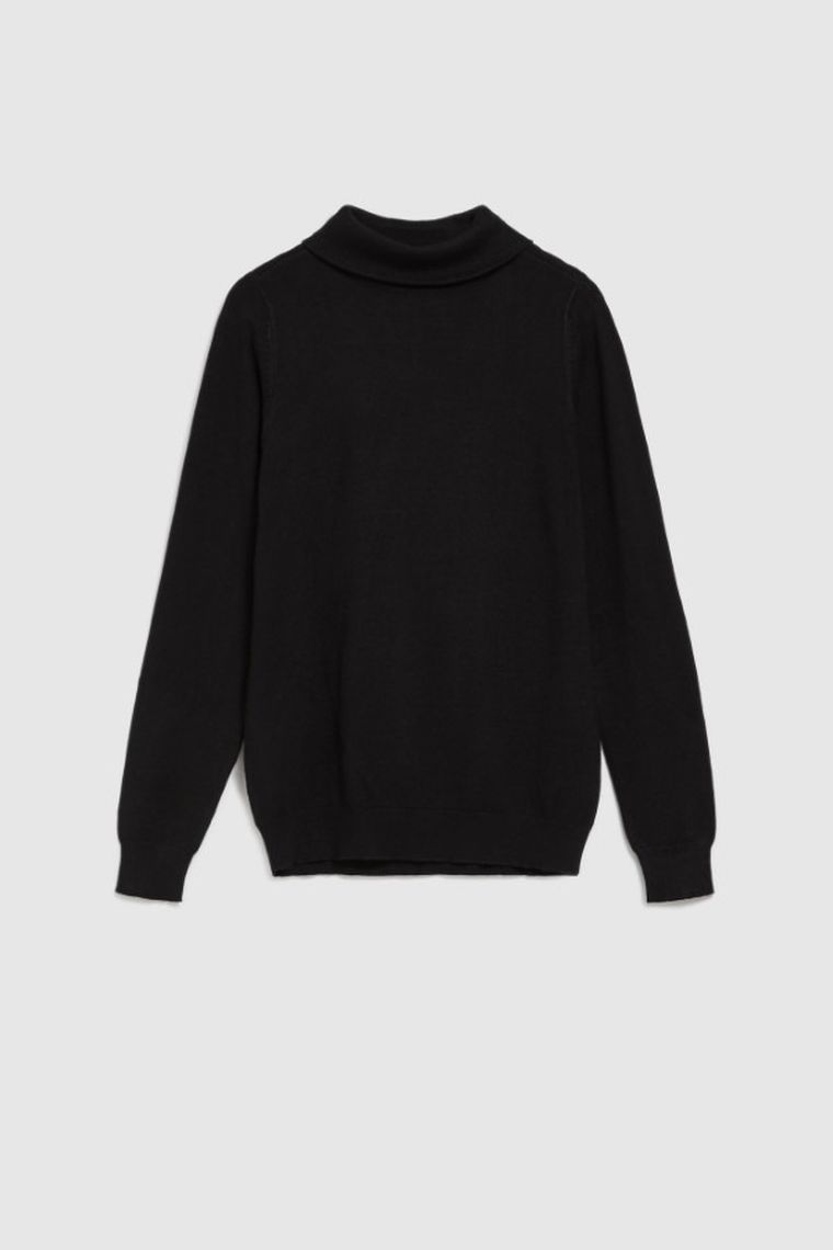 Sweter damski, czarny, Moodo