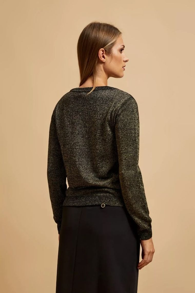 Sweter damski, czarny, Moodo