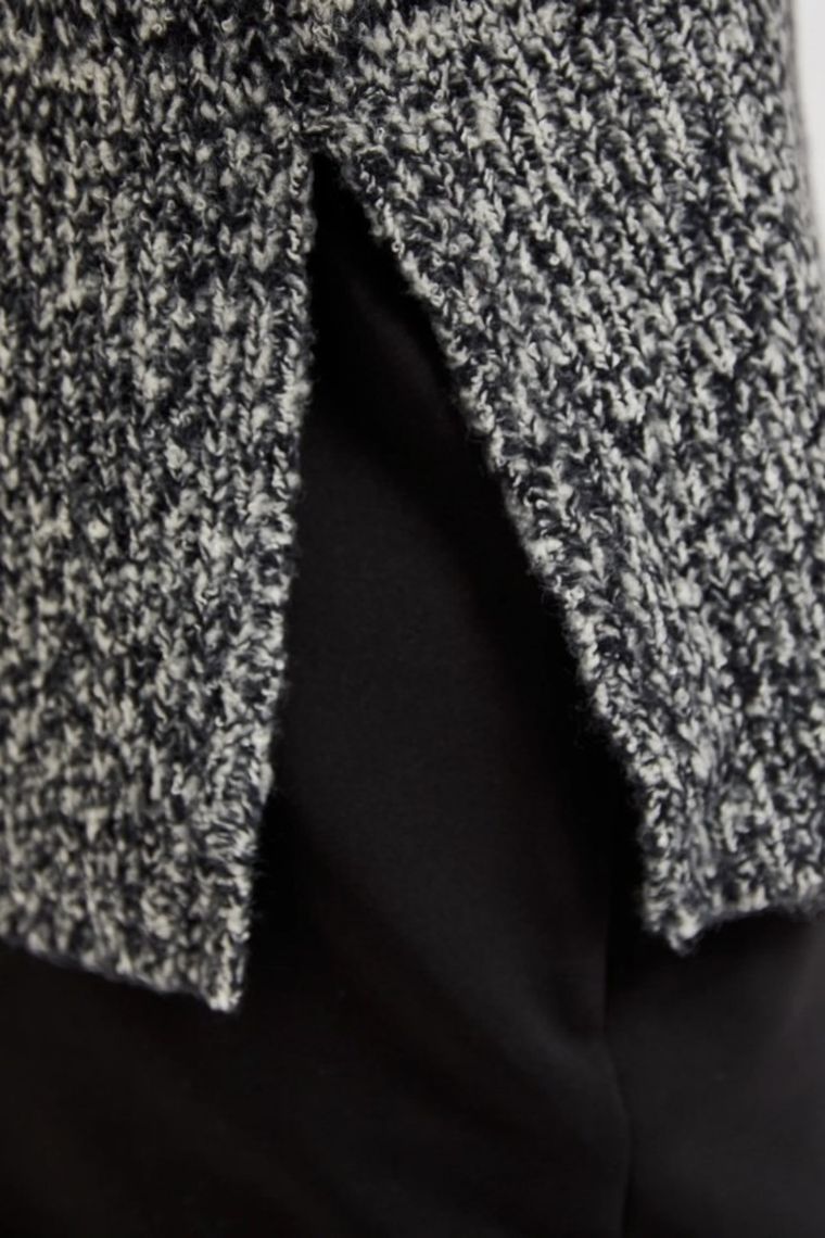 Sweter damski, czarny, Moodo