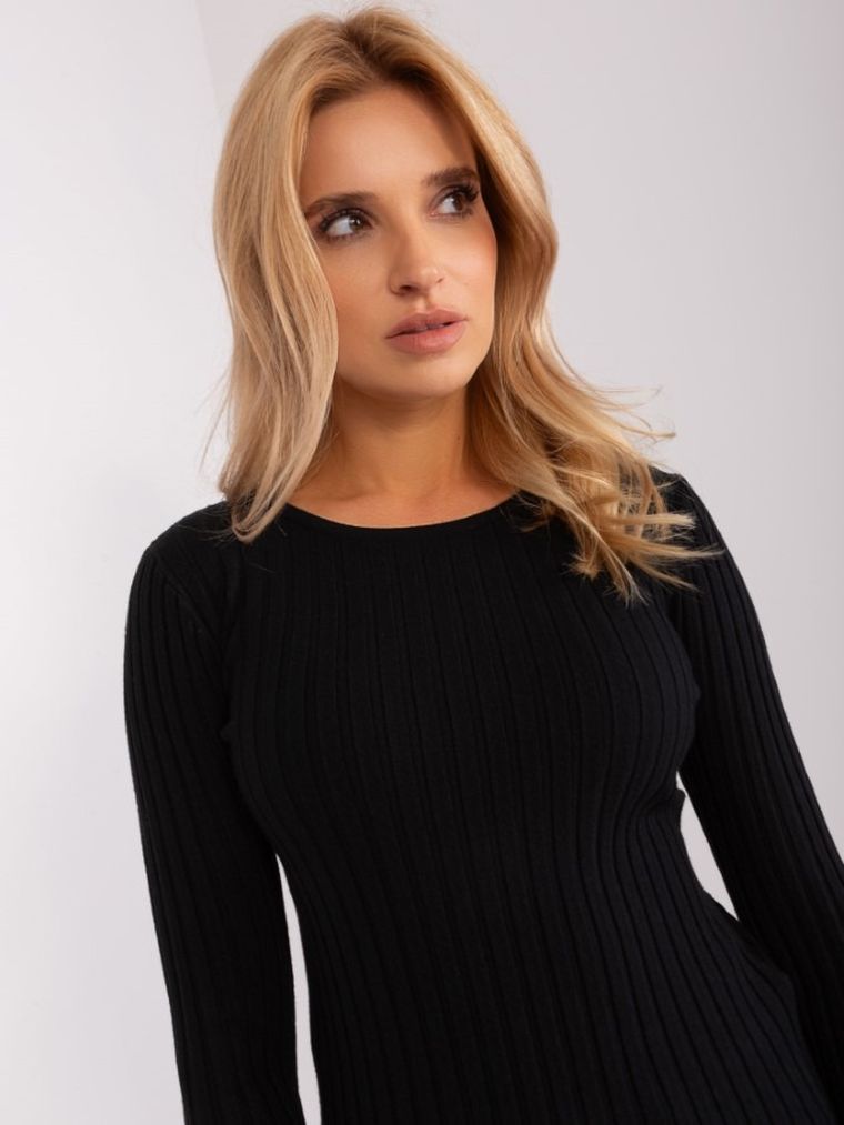 Sweter damski, czarny, P-M