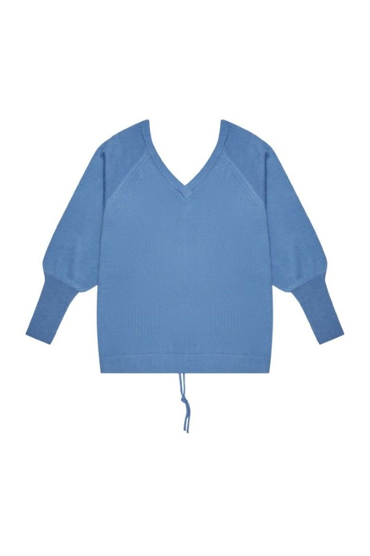 Sweter damski, niebieski, Moodo